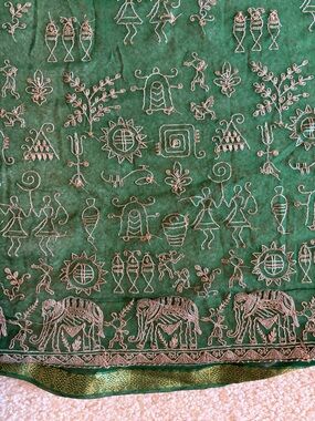 Bottle green chunni/ dupatta